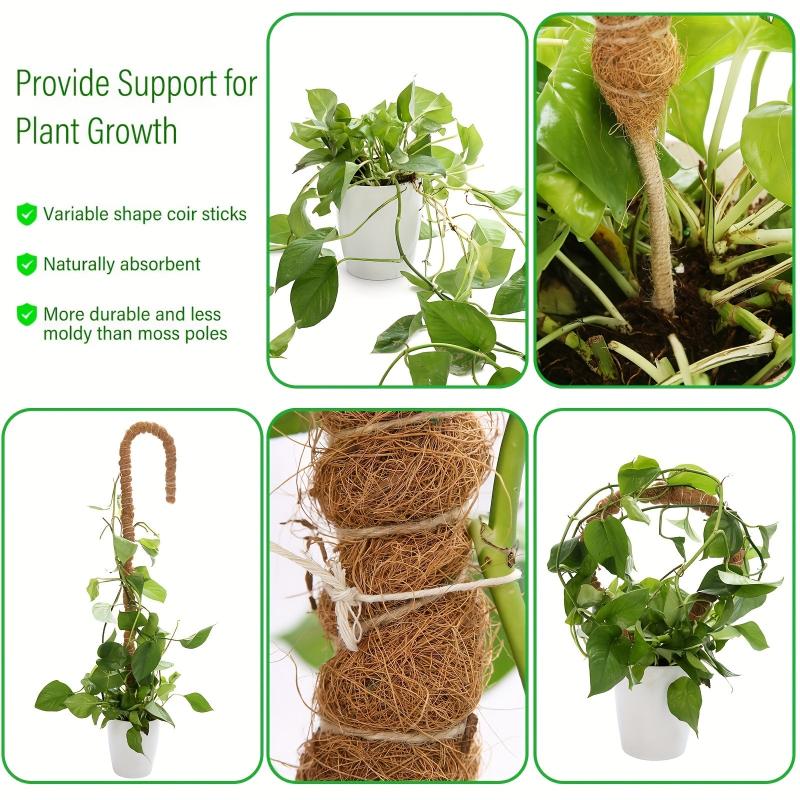Plant Support Rod High Strength Palm Spliced Rod Climbing Ivy Column