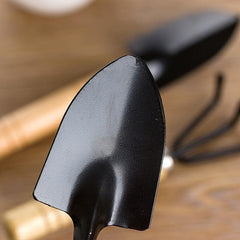 3-Piece Gardening Tool Set, Wooden Handles