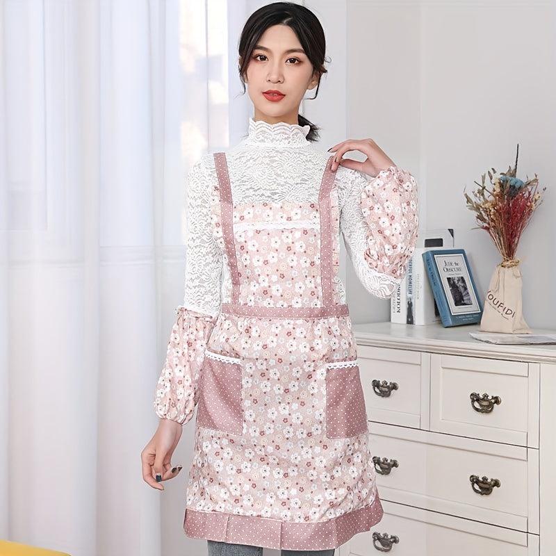 Adult Sleeveless Waterproof Apron Thickened Double Layer Princess Apron