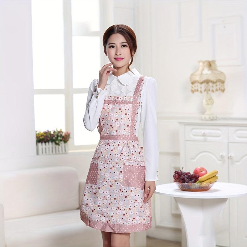 Adult Sleeveless Waterproof Apron Thickened Double Layer Princess Apron