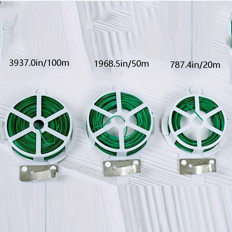 Green Plastic Garden Binding Twine For Climbing Plants Plant Support Cutter