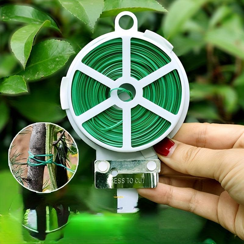 Green Plastic Garden Binding Twine For Climbing Plants Plant Support Cutter