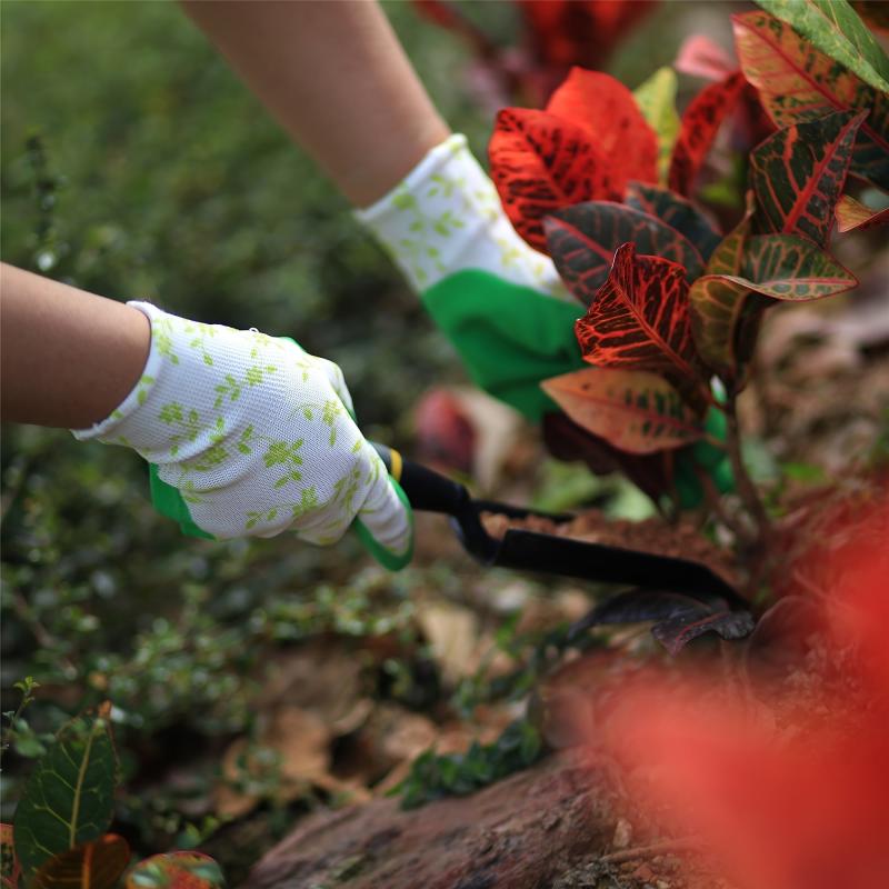 1 Pair Garden Gloves for Women 100% Pure Rubber Foam Latex Working Gloves