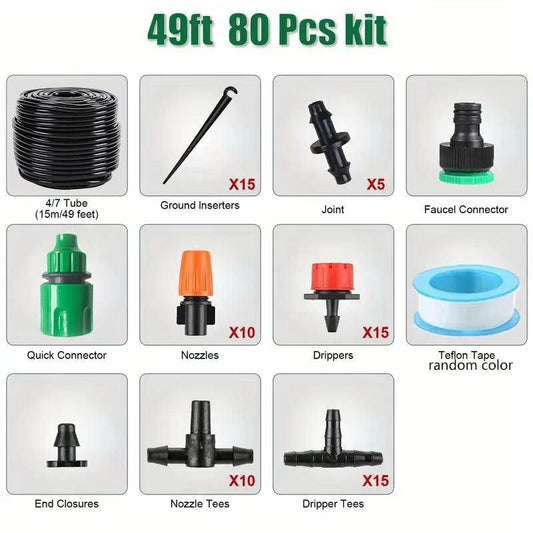 DIY Garden Drip Irrigation Hose Set - Automatic Watering System for Garden