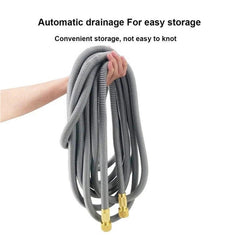 High Pressure Car Wash Water Gun 100ft Retractable Water Hose Metal Spray Head