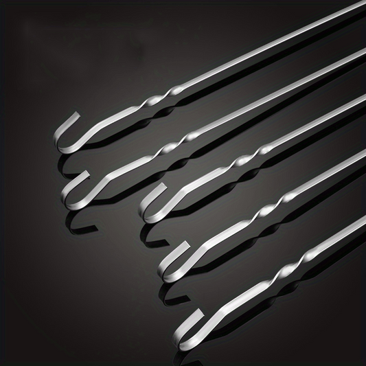 Stainless Steel Kabob Skewers for Lamb Skewers Rotisserie Accessories