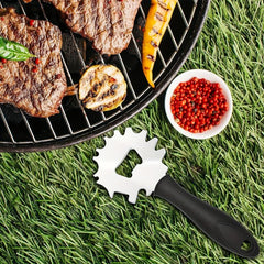 Stainless Steel BBQ Grill Scraper Bristle Safe Barbecue Cleaning Tool