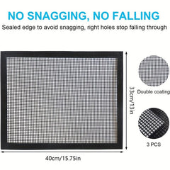 Barbecue Mesh Pad Non-stick Barbecue Pad for Outdoor Grill Easy to Clean