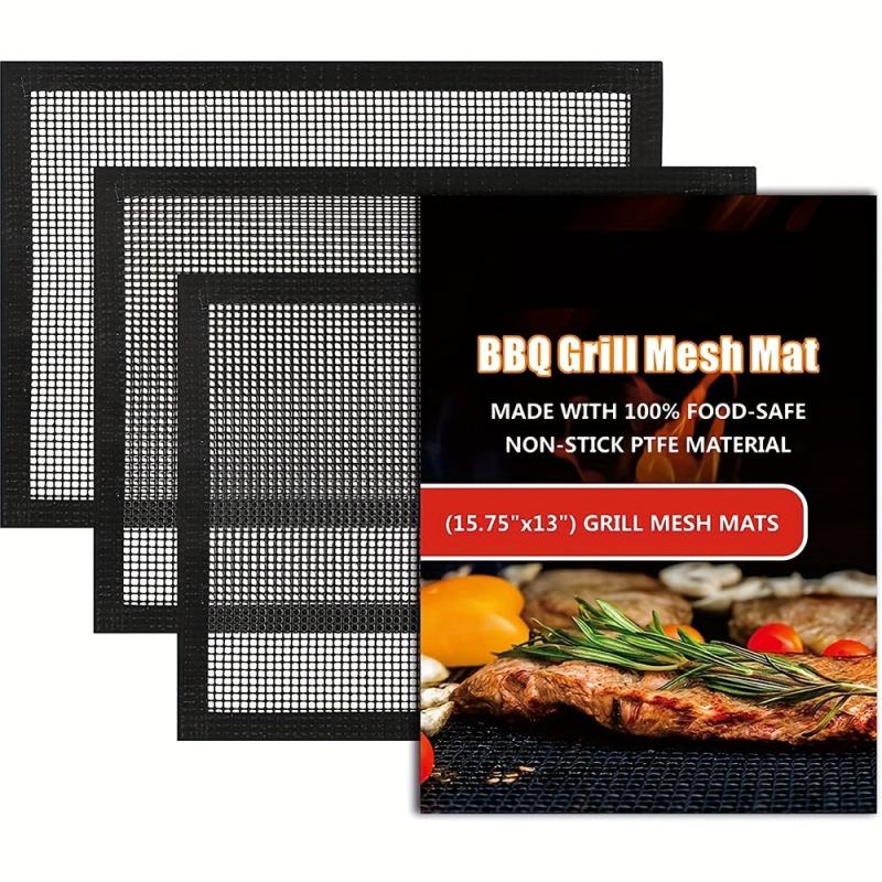 Barbecue Mesh Pad Non-stick Barbecue Pad for Outdoor Grill Easy to Clean