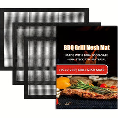 Barbecue Mesh Pad Non-stick Barbecue Pad for Outdoor Grill Easy to Clean
