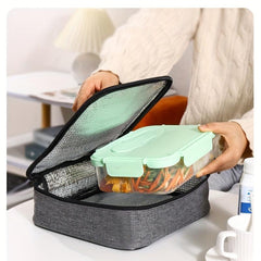 Stylish Rice Bento Bag for Students & Office Workers Insulated Lunch Box