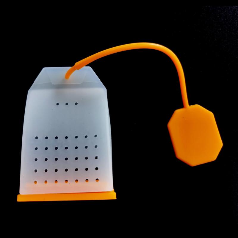 1pc Silicone Tea Bag Transparent Tea Filter Bag Tea Leak Silicone Bag Tea Maker