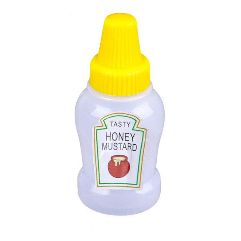 4pcs Mini Ketchup Bottles Portable Container 25ml BBQ Camping