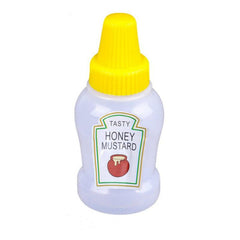 4pcs Mini Ketchup Bottles Portable Container 25ml BBQ Camping