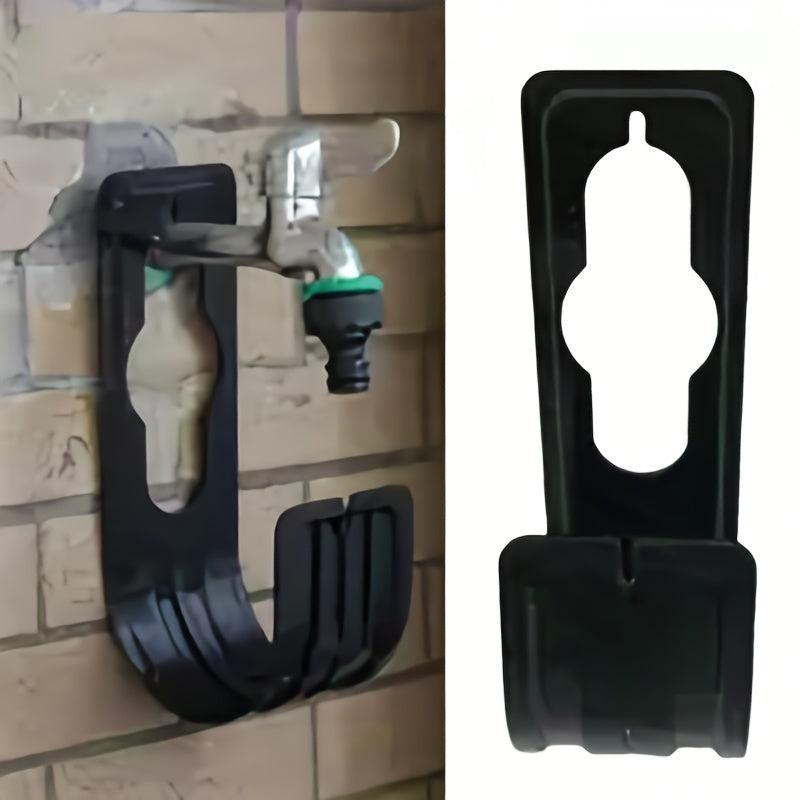 Metal Water Hose Hanger Wall Mounted Tidy Holder Green