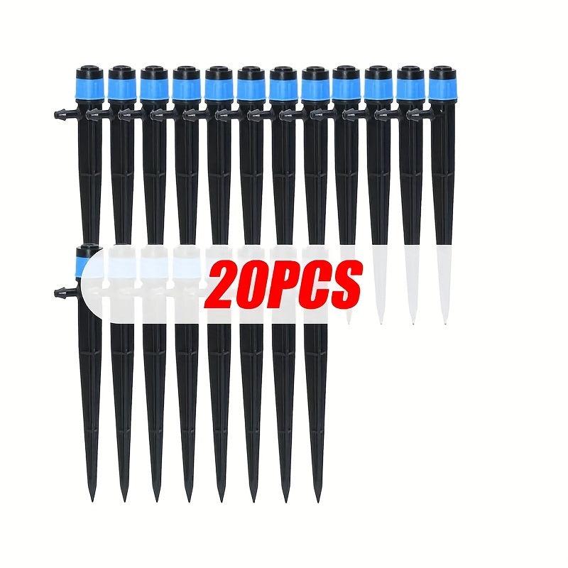 20pcs 360u00b0 Sprinkler Nozzles Greenhouse Watering 4.7mm Hose Connecto