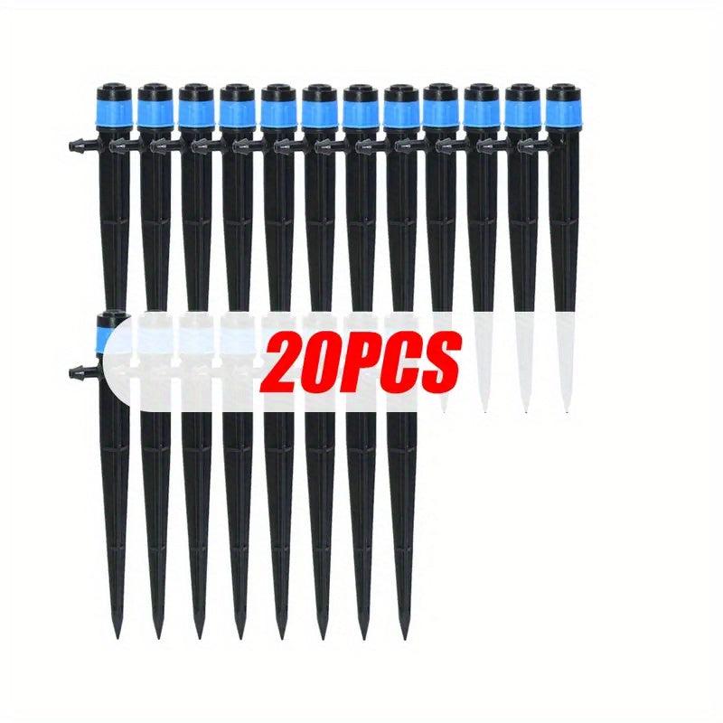 20pcs 360u00b0 Sprinkler Nozzles Greenhouse Watering 4.7mm Hose Connecto