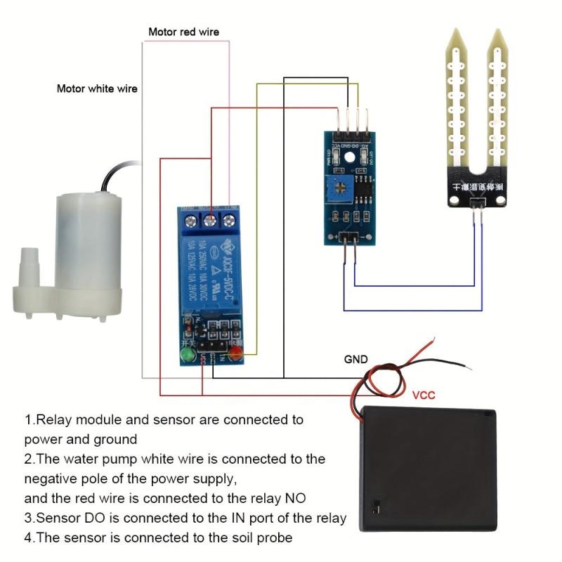 Garden Bonsai Auto Irrigation System Micro Drip Sensor Water Pumping