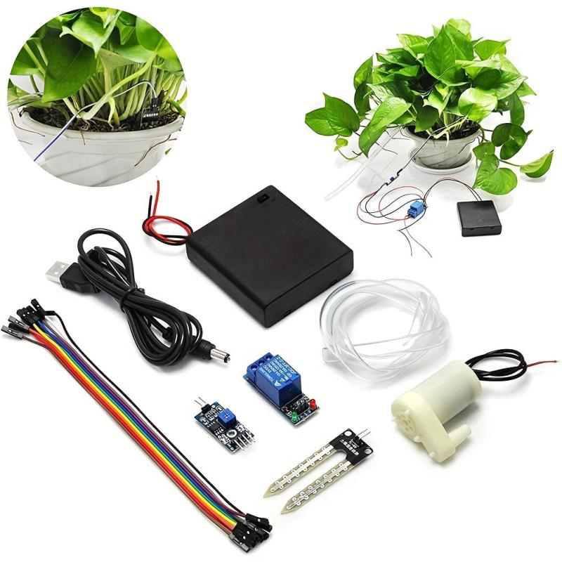 Garden Bonsai Auto Irrigation System Micro Drip Sensor Water Pumping