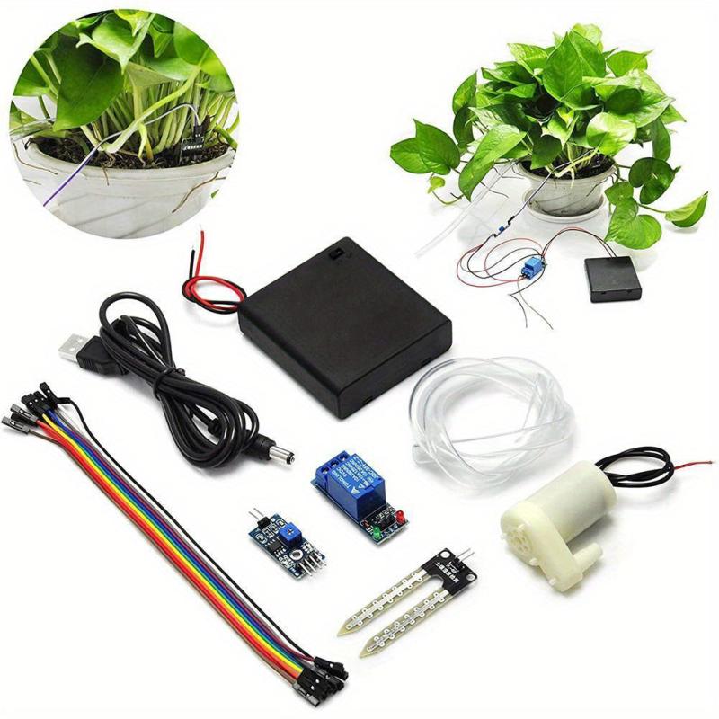 Garden Bonsai Auto Irrigation System Micro Drip Sensor Water Pumping