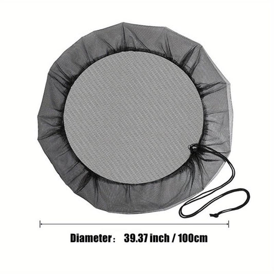 Rain Barrel Mesh Cover Filter Screen with Drawstring, 70 Characters Limit