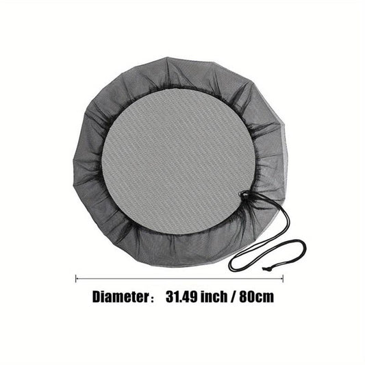 Rain Barrel Mesh Cover Filter Screen with Drawstring, 70 Characters Limit