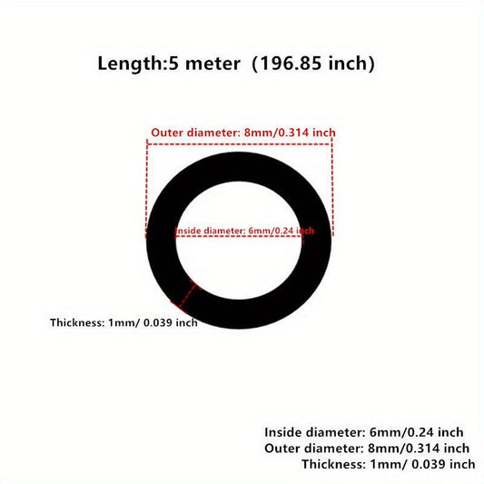 Transparent PVC Plastic Hoses 6-14mm Inner Diameter
