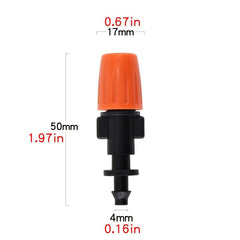 30pcs Garden Irrigation Sprayer Fog Nozzles Adjustable Misting Atomizing