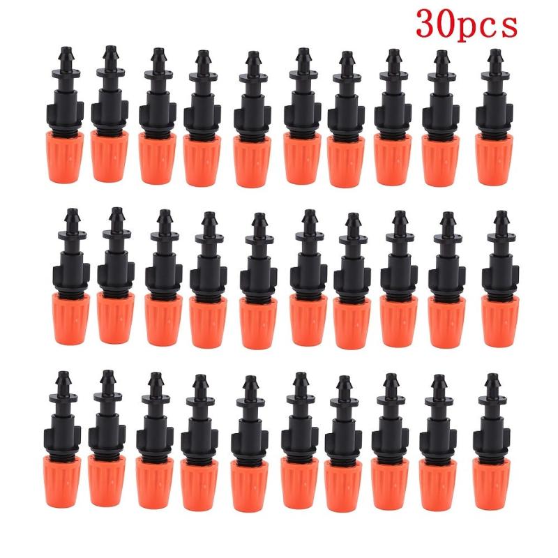 30pcs Garden Irrigation Sprayer Fog Nozzles Adjustable Misting Atomizing