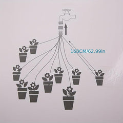 Automatic Drip Irrigation System for Greenhouse Balcony Plants