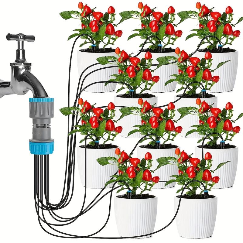 Automatic Drip Irrigation System for Greenhouse Balcony Plants