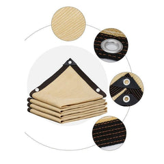 Beige Sunshade Net 95 with 10M Rope - Outdoor Awning Courtyard Pergola Sun Shelt