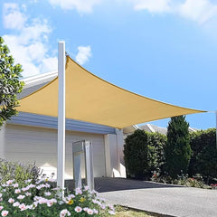Beige Sunshade Net 95 with 10M Rope - Outdoor Awning Courtyard Pergola Sun Shelt