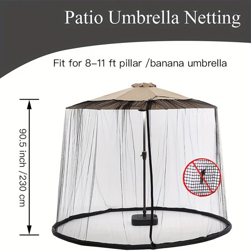 1pc Patio Umbrella Netting Ultra Large Outdoor Umbrellas Screen Tent