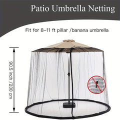 1pc Patio Umbrella Netting Ultra Large Outdoor Umbrellas Screen Tent