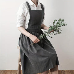Cross Back Aprons for Women with Pockets - Ideal for Baking, Painting, Gardening