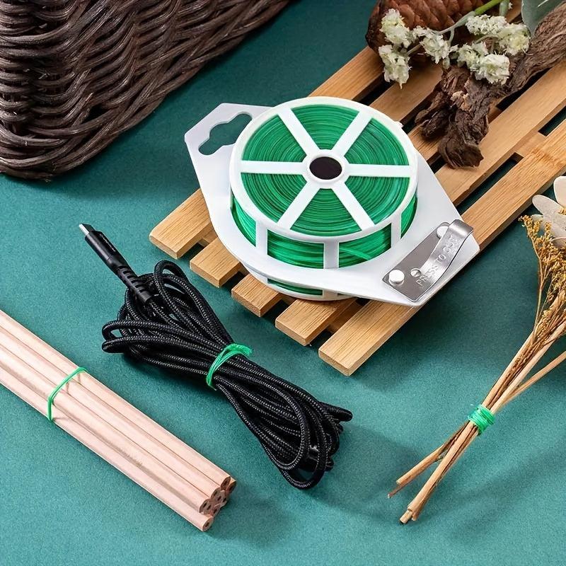 Garden Twist Tie Green Plant Soft Ties Plant Support Wire Tie (1 Roll)
