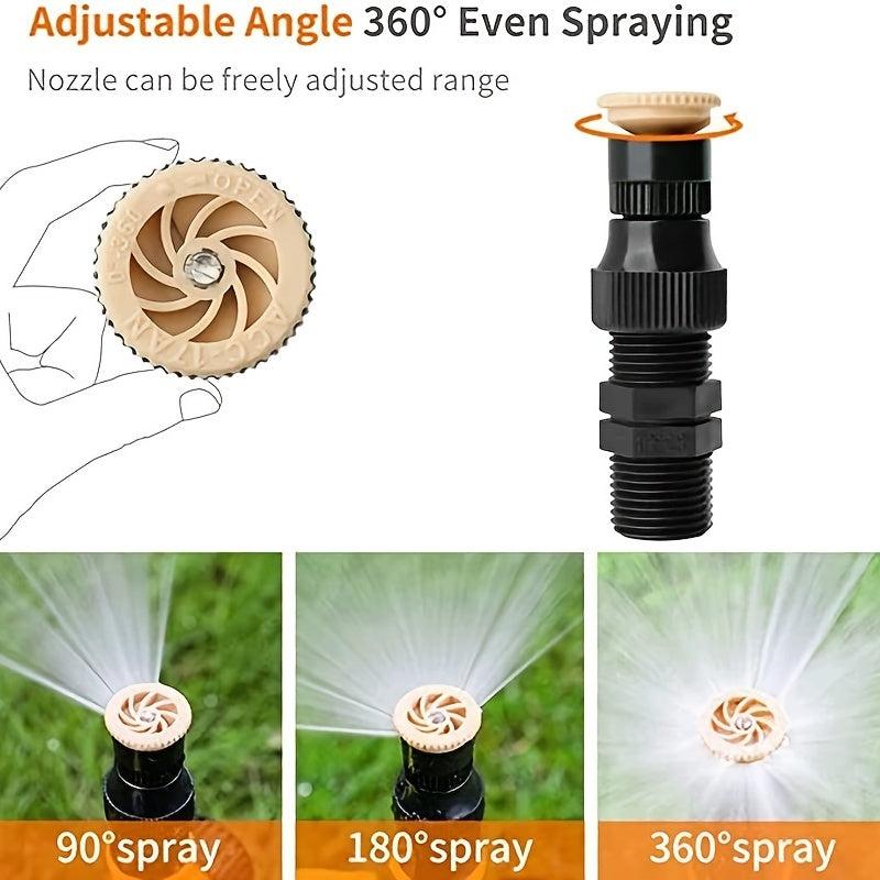 Adjustable Misting Ground Burial Sprinkler Set