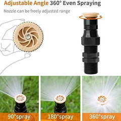 Adjustable Misting Ground Burial Sprinkler Set