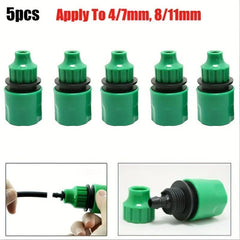 5pcs Garden Water Hose Connectors 4 7 8 11mm Plastic Quick Connectors