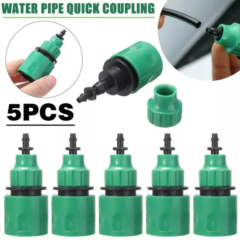 5pcs Garden Water Hose Connectors 4 7 8 11mm Plastic Quick Connectors