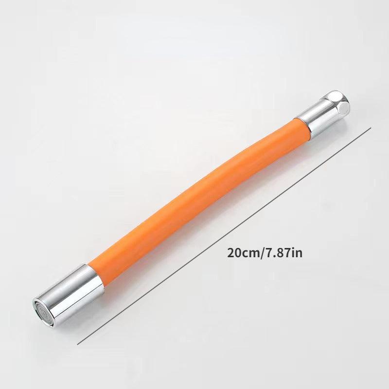 Faucet Extension Hose Splash Proof Water Extender Bendable Shape Swivel Nozzle