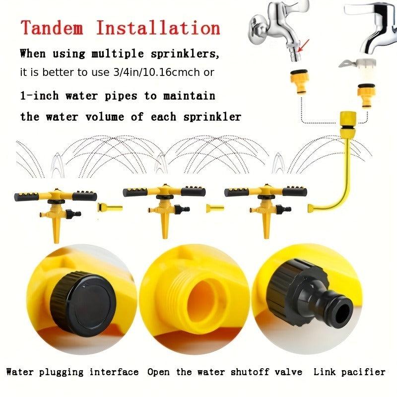 360 Rotating Sprinkler Head for Flower Watering