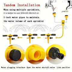 360 Rotating Sprinkler Head for Flower Watering