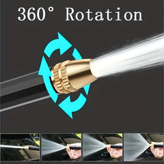 Metal Water Gun Nozzle High Pressure Sprayer Brass Nozzle Rotating