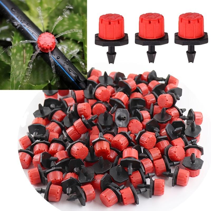 50pcs Sprinkler Garden Irrigation Micro Flow Drip Head Adjustable Water Dripper