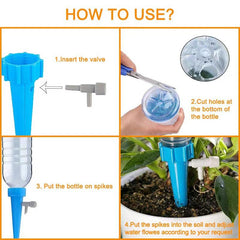 10pcs Auto Watering Drip Irrigation Adjustable Device Water Permeable 