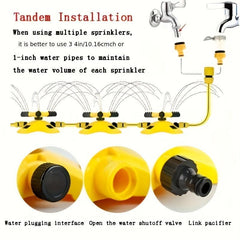 360 Degree Automatic Rotating Sprinkler for Lawn and Garden Watering