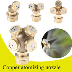 Adjustable Brass Misting Nozzle for Garden Irrigation