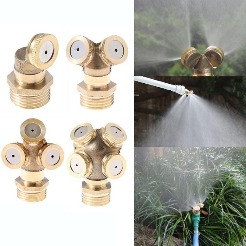 Adjustable Brass Misting Nozzle for Garden Irrigation